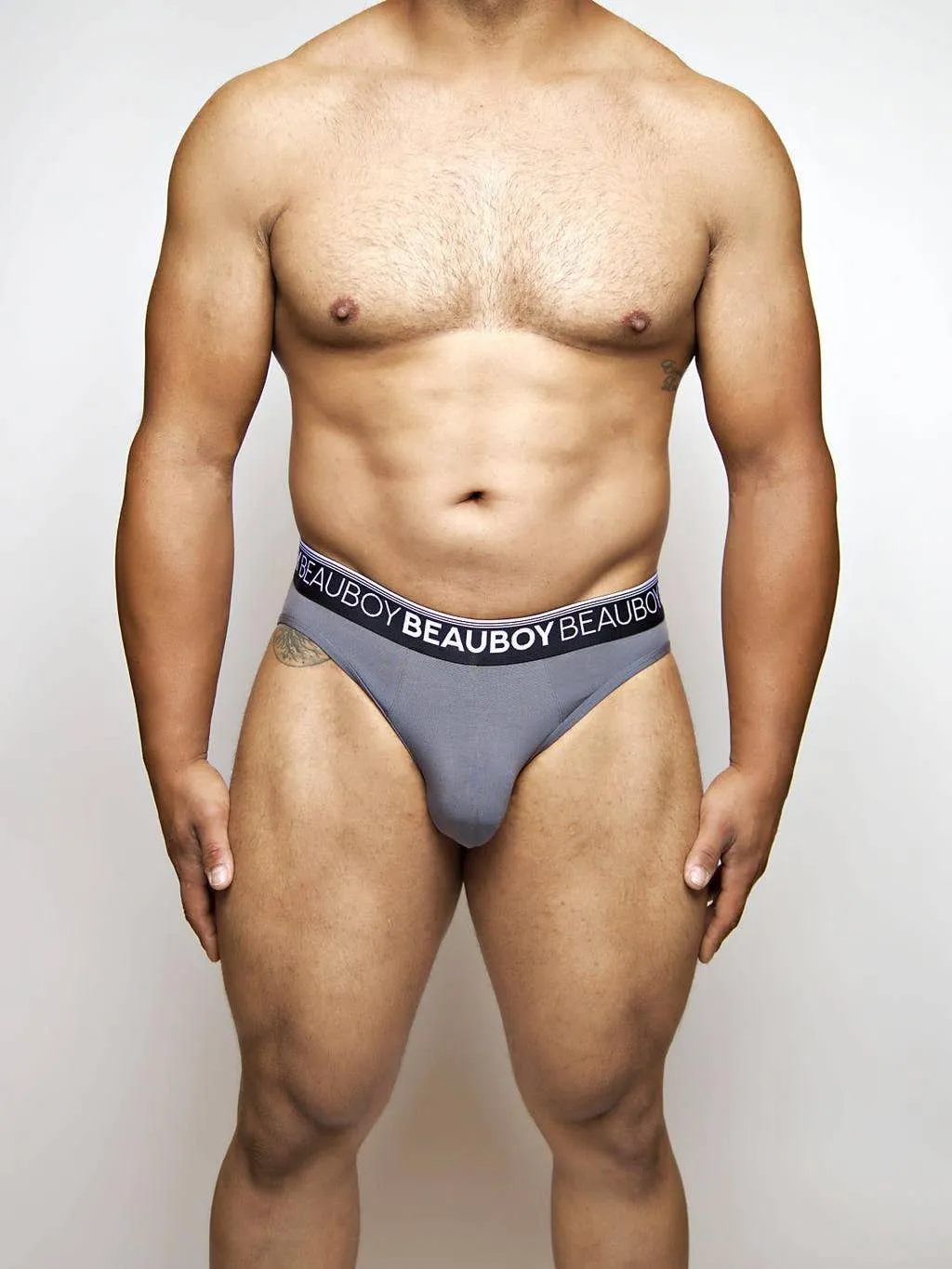 Beauboy Logo Classic Brief Gray