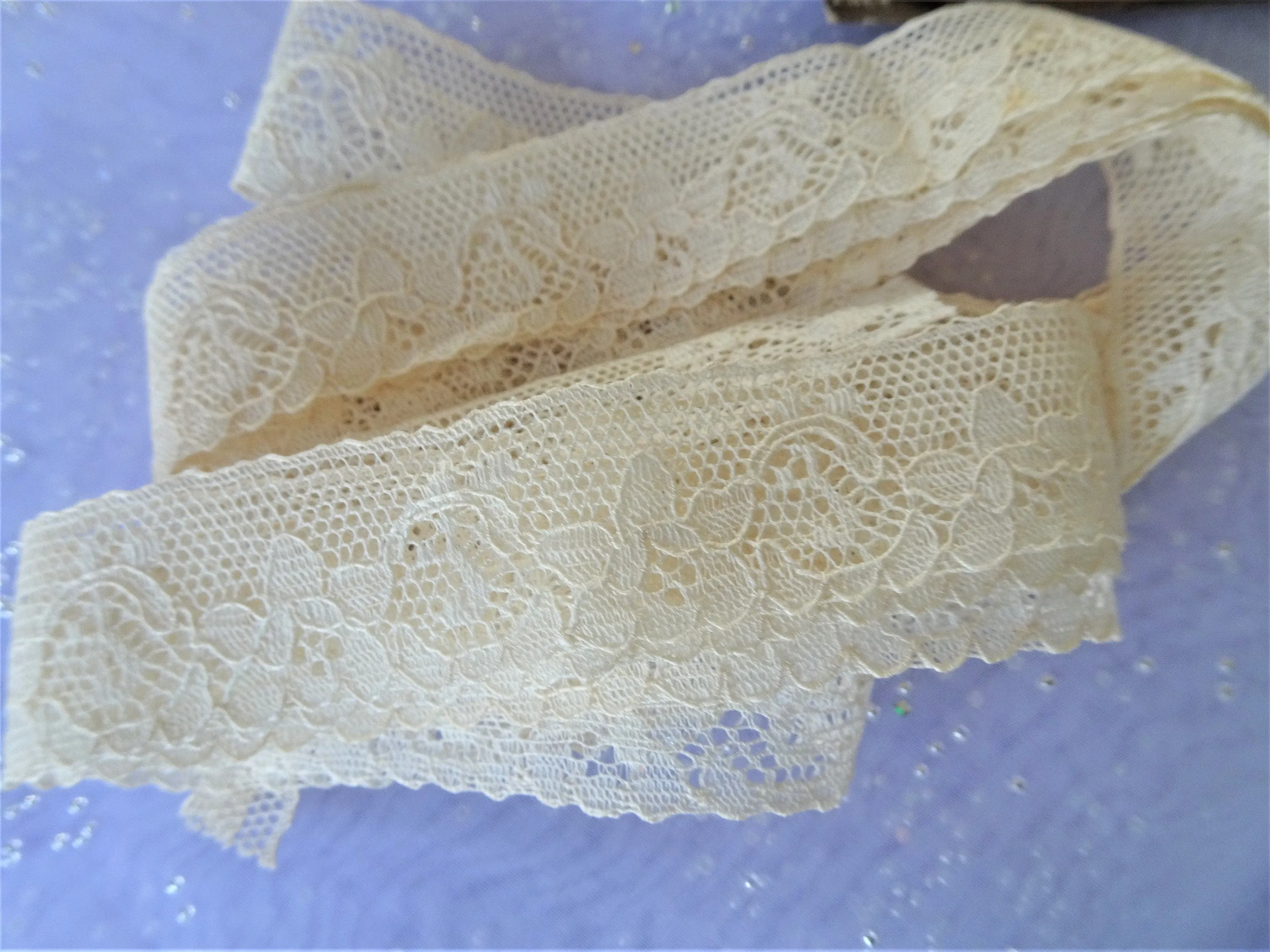 BEAUTIFUL Antique French Lace,Intricate Pattern,Dolls,Christening Gowns,Bridal Heirloom Sewing,Collectible Vintage Lace Laces