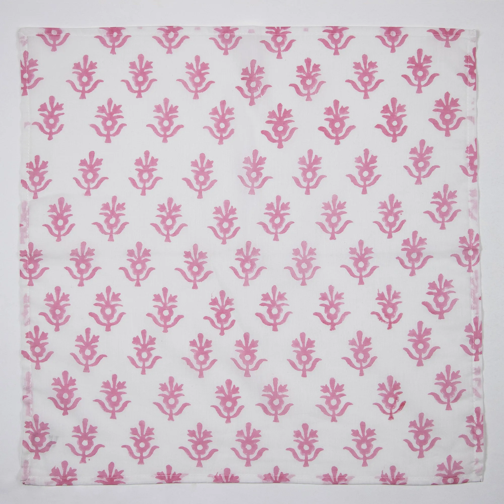 Beautiful Block Printed Cotton Reusable Cloth Organic Napkins