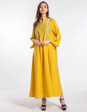 Beautiful Long Arabic Dress for Women Evening Party Wear Dresses