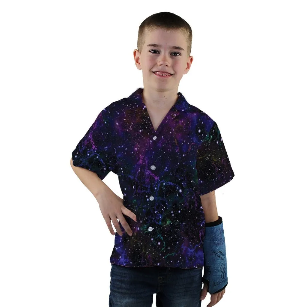 Beautiful Nebula Outer Space Youth Hawaiian Shirt