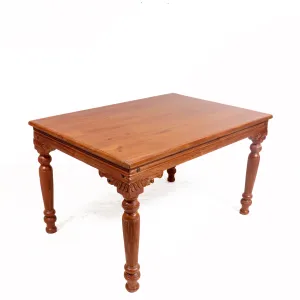 Beautifully carved solid teak wood Dining Table