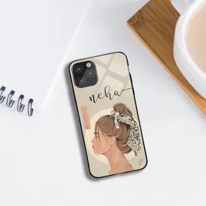 Beauty Girl Name glass case