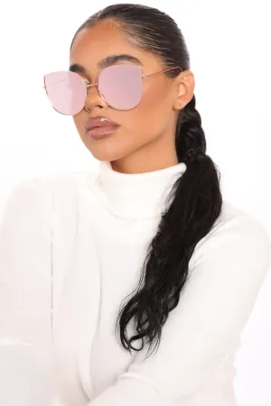 Beauty In Disguise Sunglasses - Rose Gold