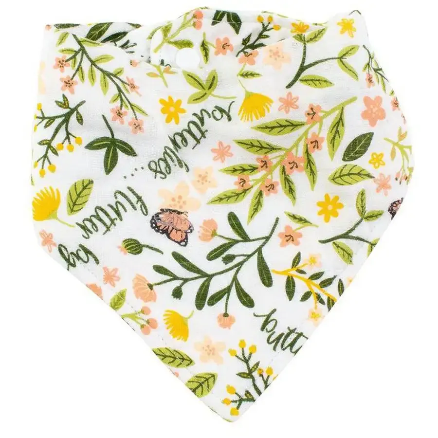 Bebe Au Lait Flutterby Oh So Soft Muslin Bandana Bib