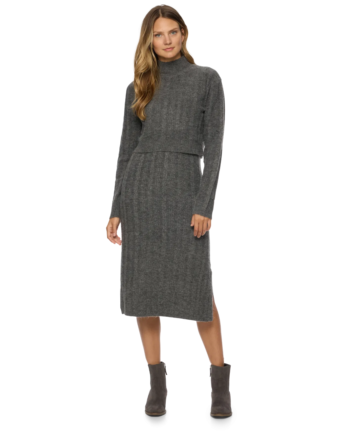 BECCA MIDI SWEATER DRESS