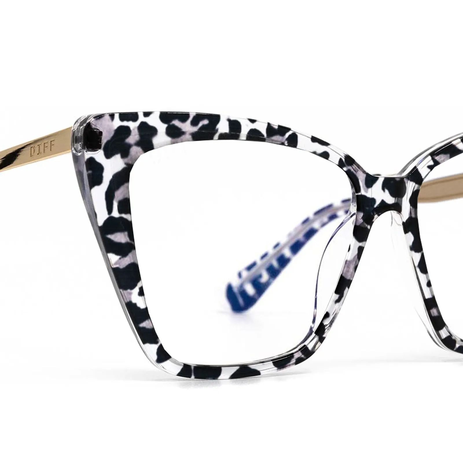 BECKY II - CLEAR LEOPARD   PRESCRIPTION GLASSES