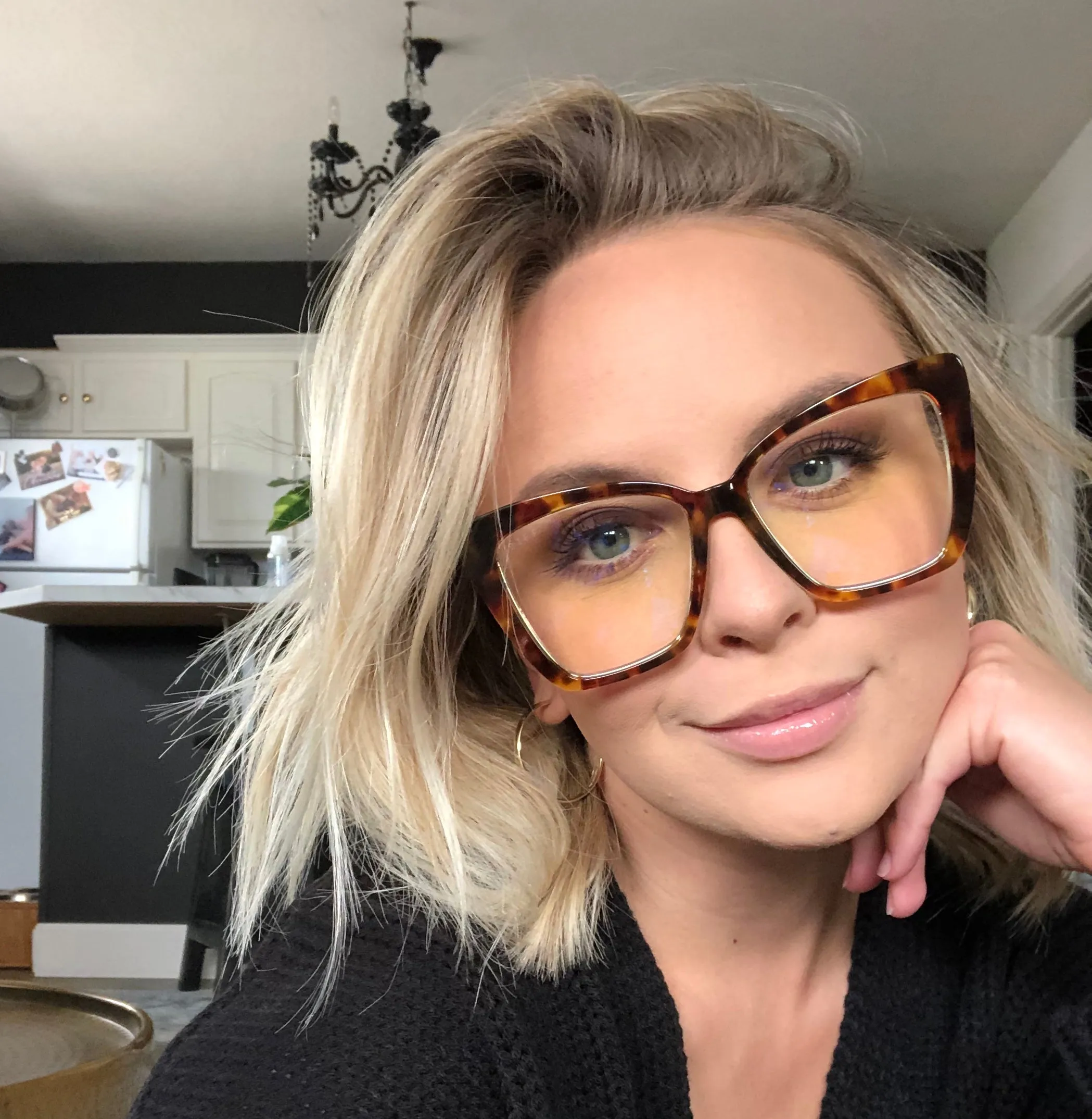 BECKY II - CLEAR LEOPARD   PRESCRIPTION GLASSES