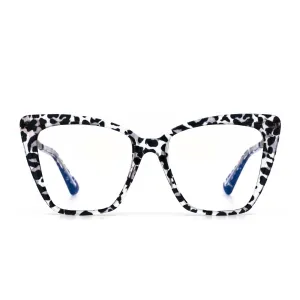 BECKY II - CLEAR LEOPARD   PRESCRIPTION GLASSES