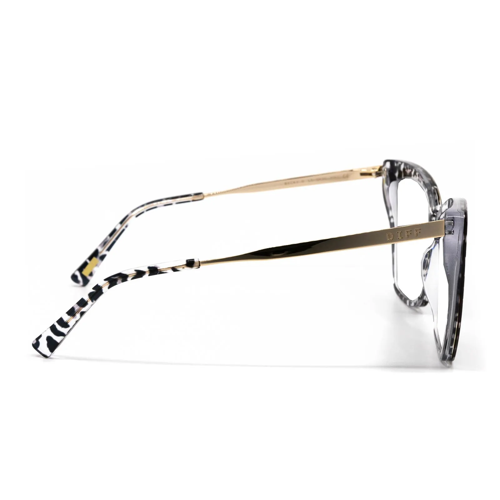 BECKY II - CLEAR LEOPARD   PRESCRIPTION GLASSES