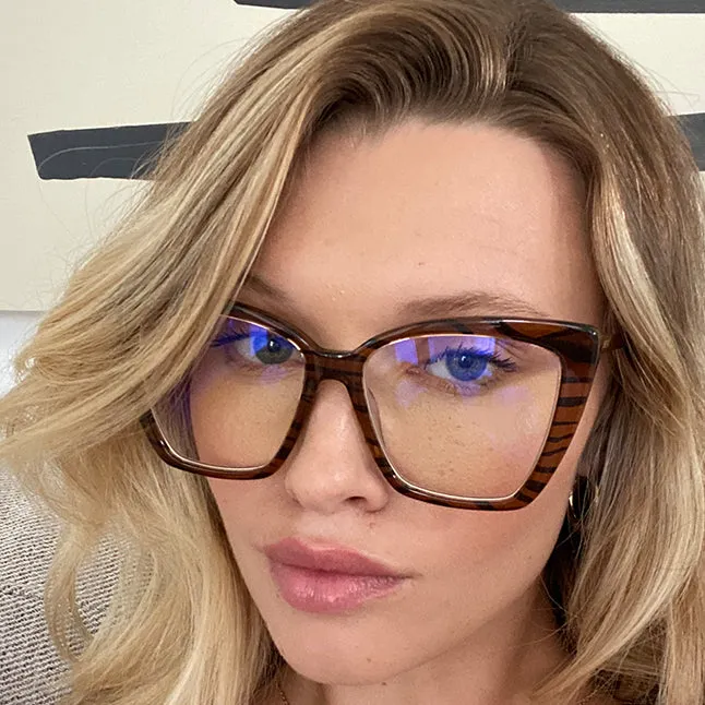 BECKY IV - VINTAGE CRYSTAL   BLUE LIGHT TECHNOLOGY GLASSES