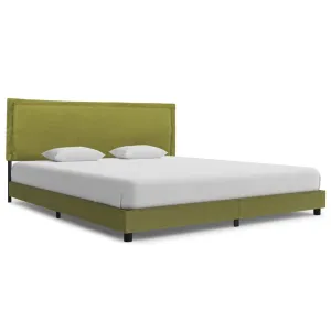 Bed Frame Green Fabric 150x200 cm 5FT King Size