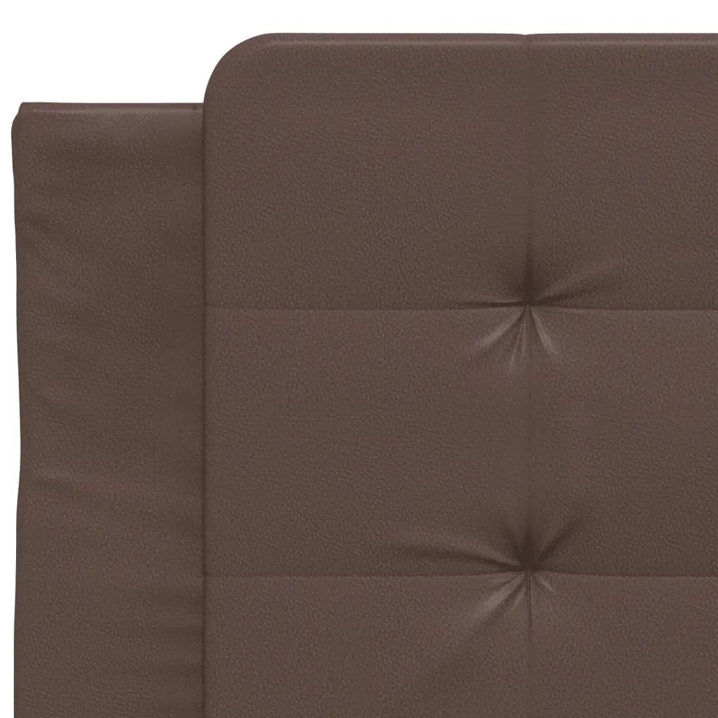 Bed Frame without Mattress Brown 90x200 cm Faux Leather