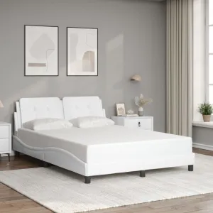 Bed Frame without Mattress White 120x200 cm Faux Leather