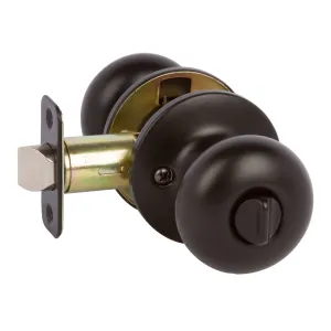 Bedford Privacy Door Knob, Matte Black