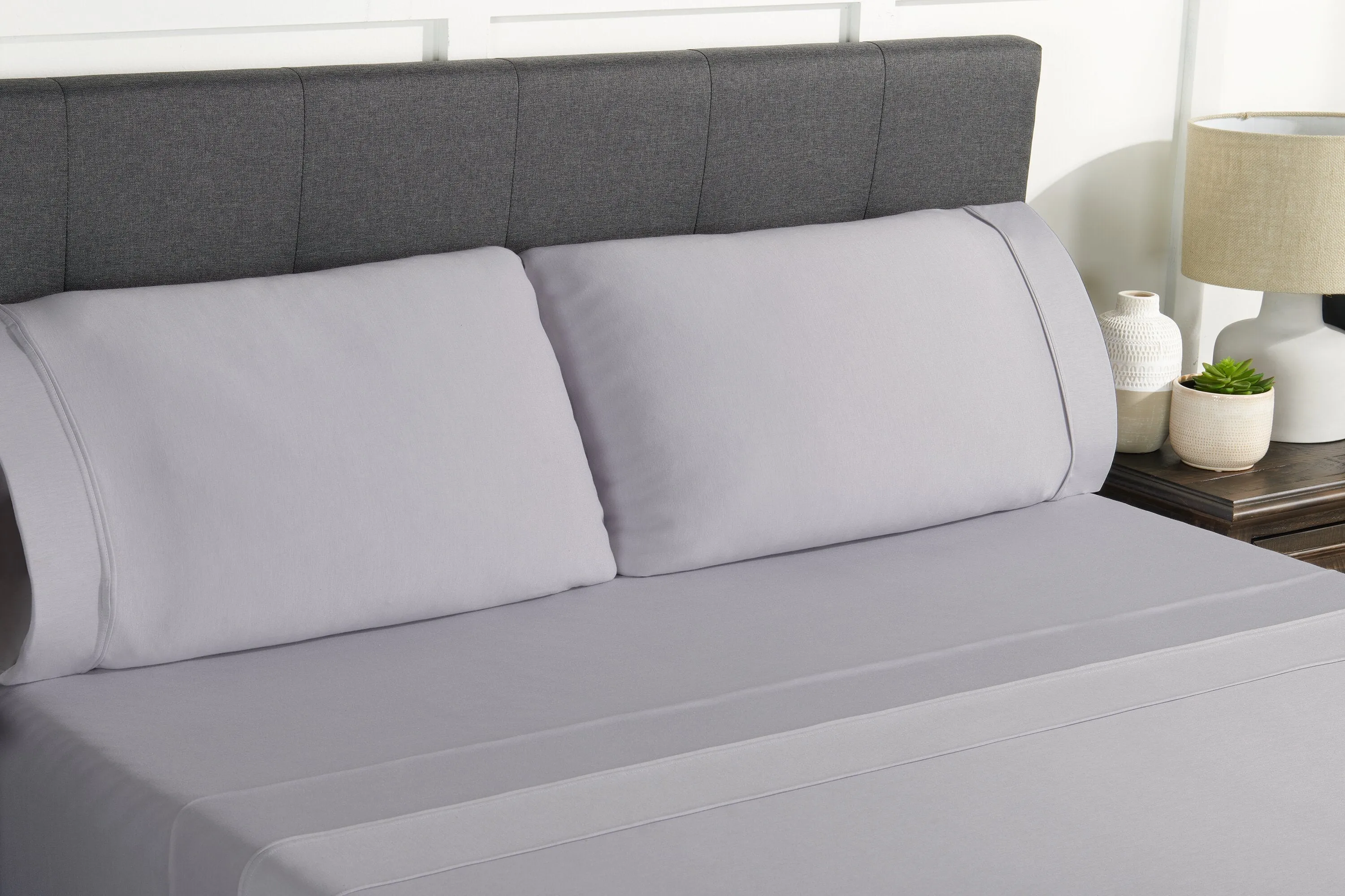 BEDGEAR Hyper-Wool™ Performance 5-Piece King Split Sheet Set - Light Grey