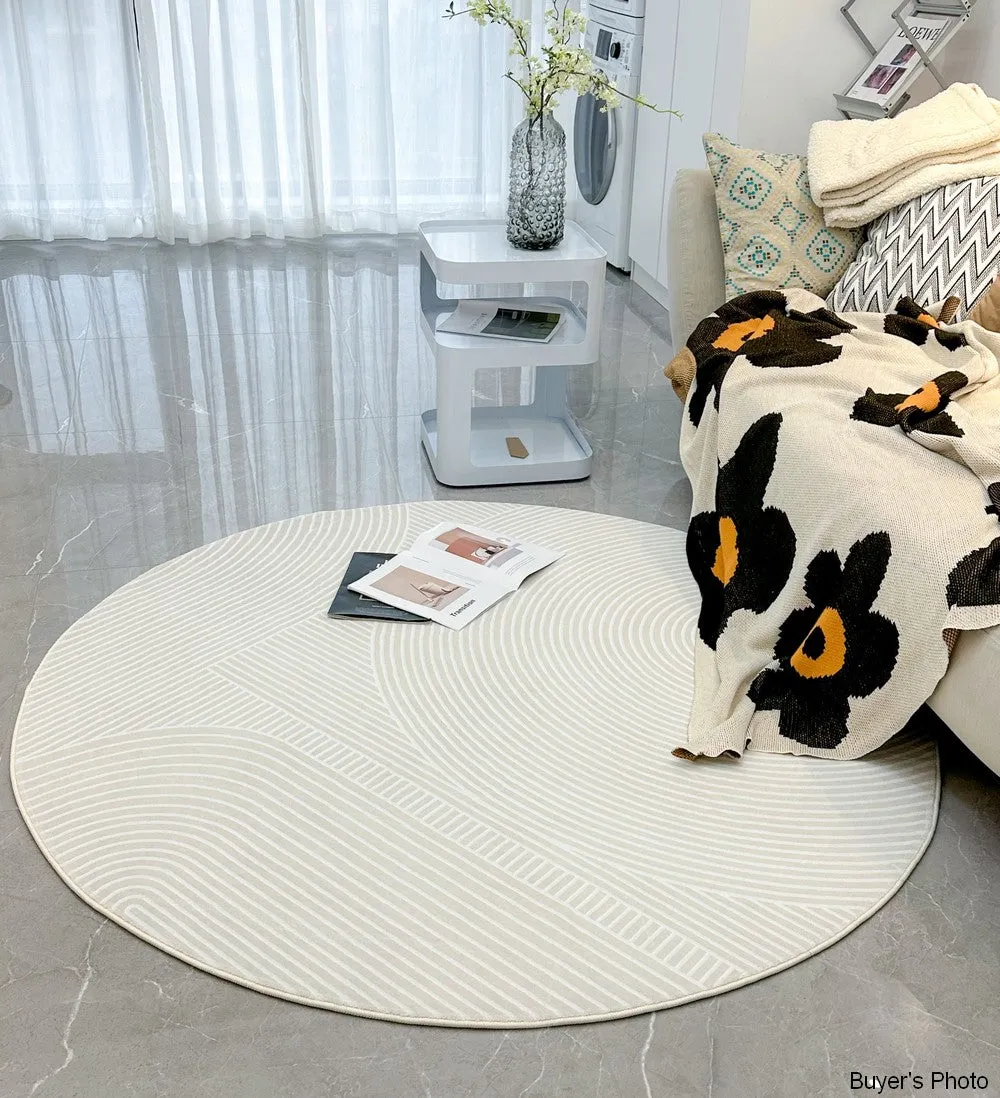 Bedroom Abstract Modern Area Rugs, Contemporary Modern Rug for Living Room, Geometric Round Rugs for Dining Room, Circular Modern Rugs under Chairs