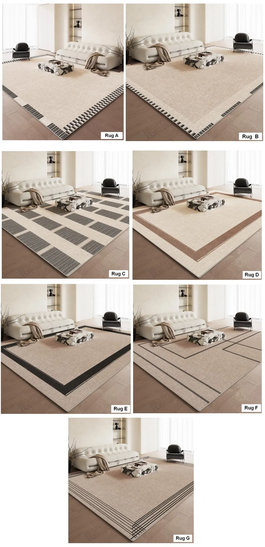 Bedroom Floor Rugs, Simple Abstract Rugs for Living Room, Contemporary Abstract Rugs for Dining Room, Modern Rug Ideas for Living Room