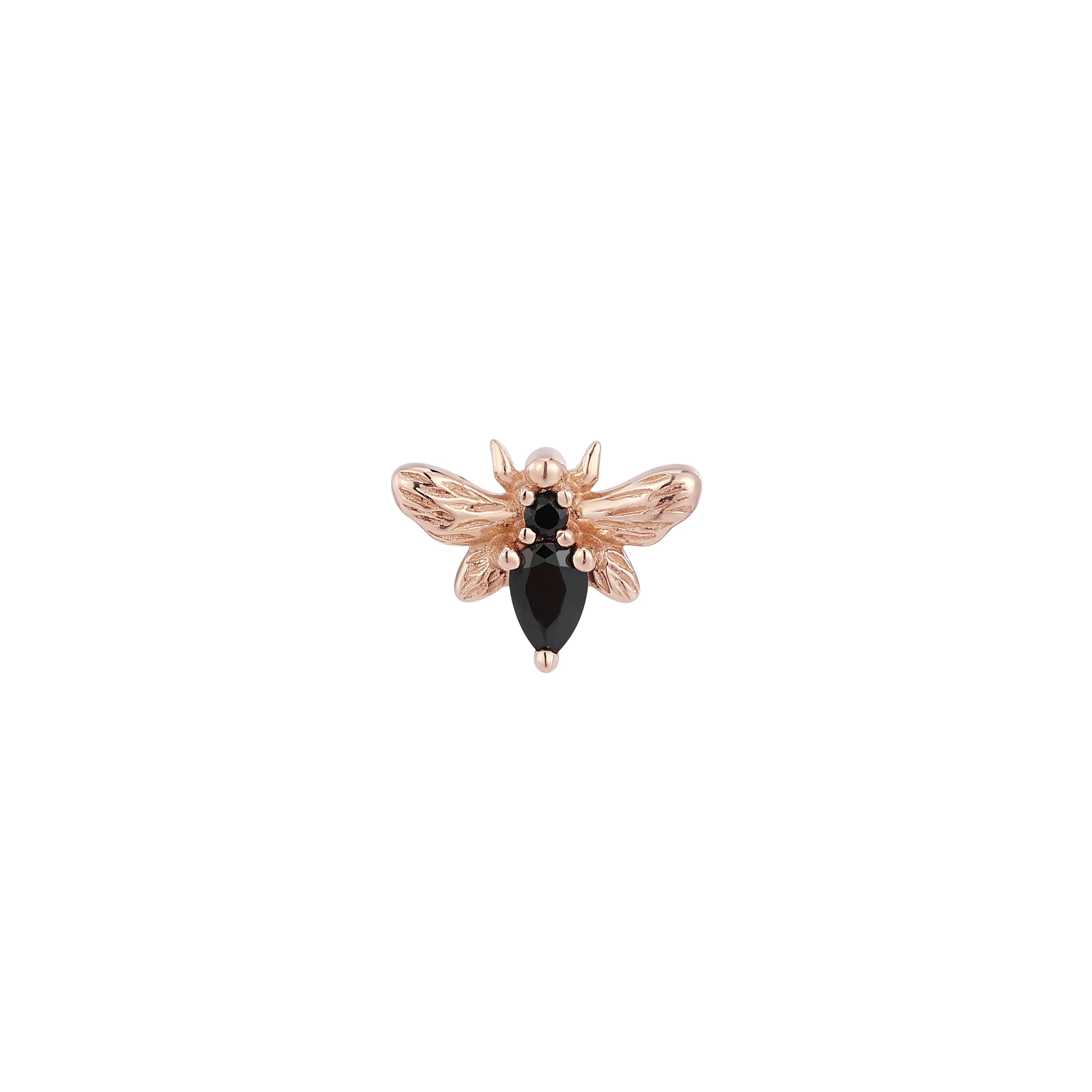 Bee Chic - Black Spinel - Threadless End