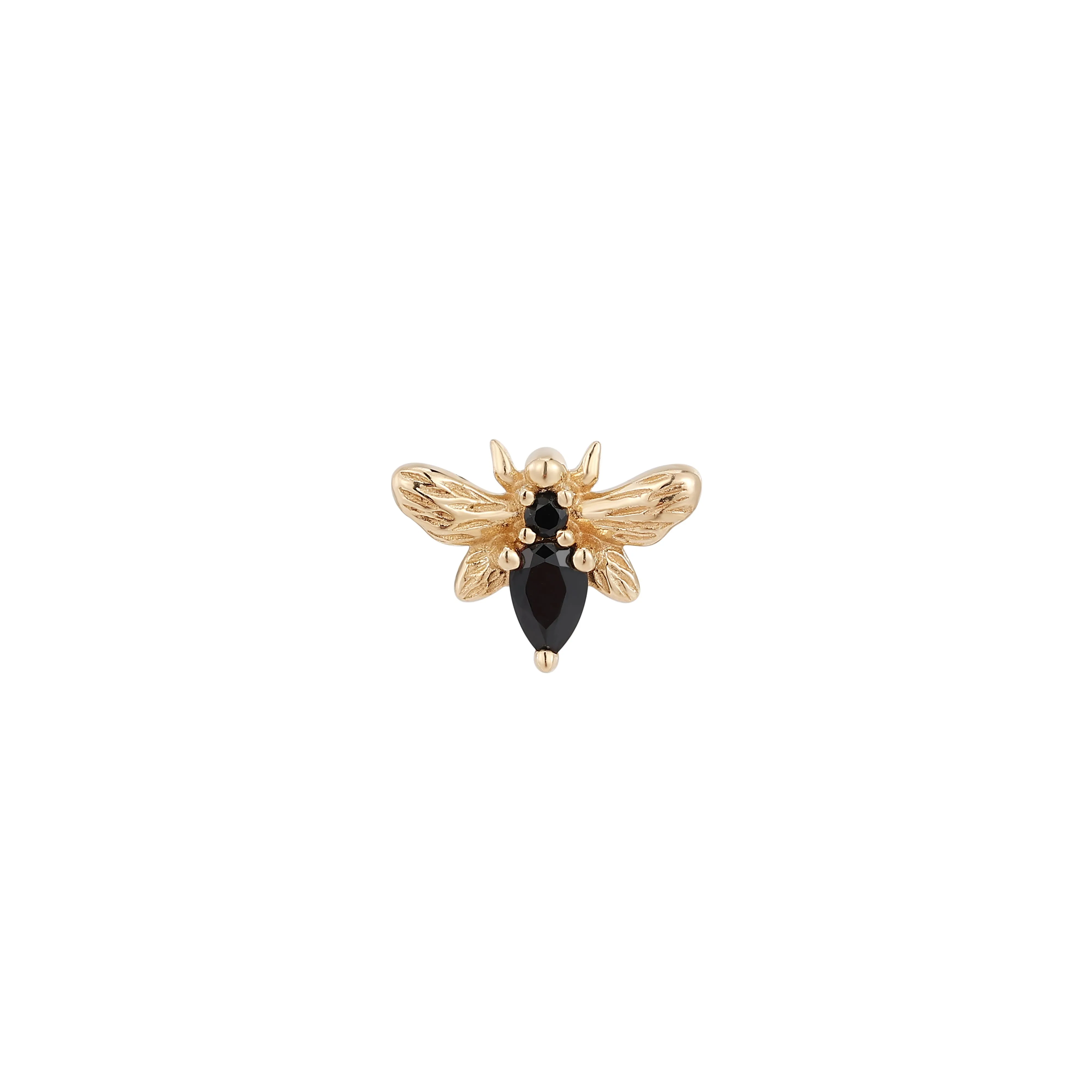 Bee Chic - Black Spinel - Threadless End