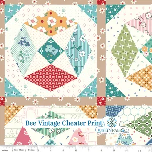 Bee Vintage Cheater Print Cotton Yardage by Lori Holt | Riley Blake Designs