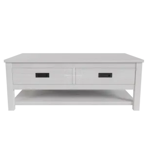 Beech Coffee Table Brushed White