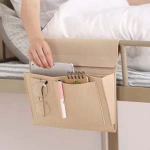 Beige Bedside & Sofa Felt Storage Bag