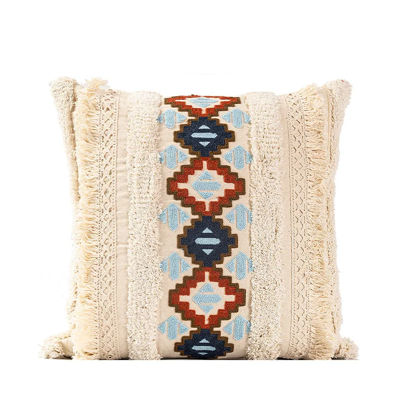 Beige Bohemian Pillow