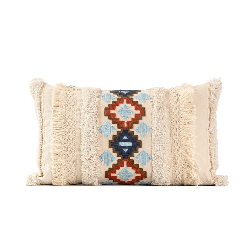 Beige Bohemian Pillow