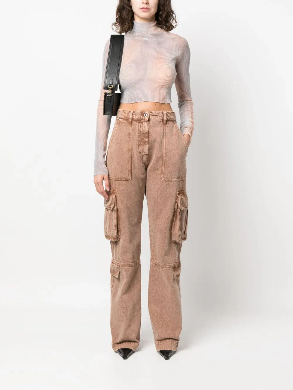 Beige Cargo Pants