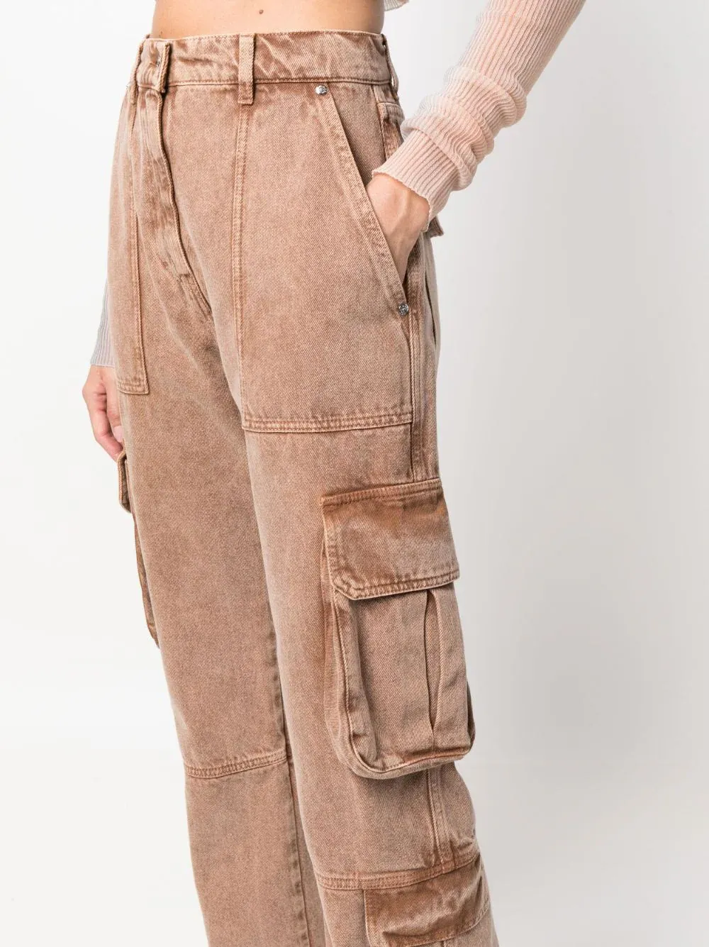 Beige Cargo Pants