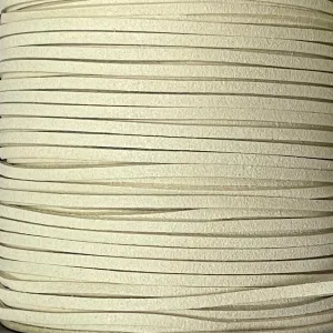 Beige Faux Suede Leather Cord per metre