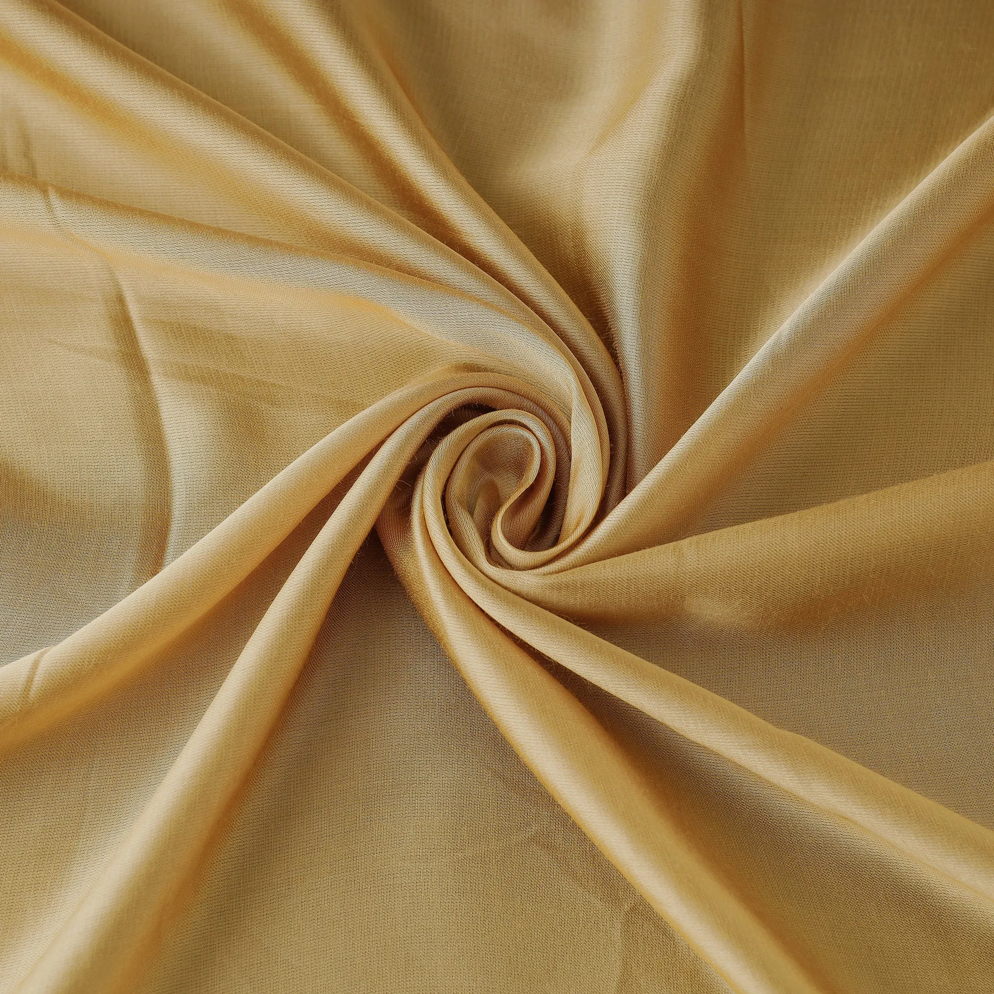 Beige - Khaki Pure Modal Silk Plain Fabric