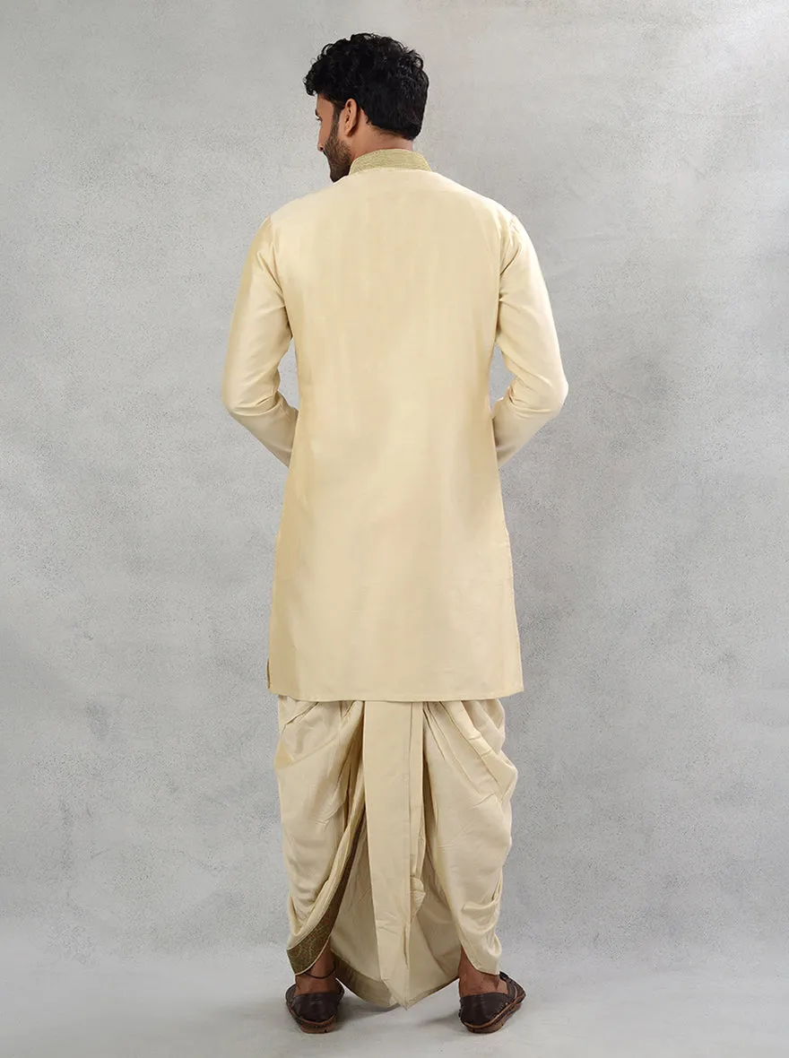 Beige Kurta with Dhoti | TULA