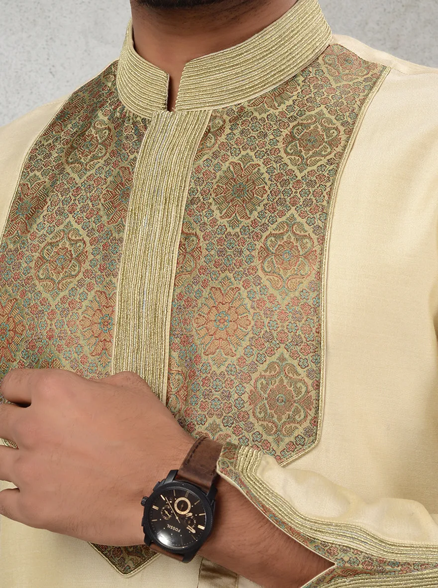 Beige Kurta with Dhoti | TULA