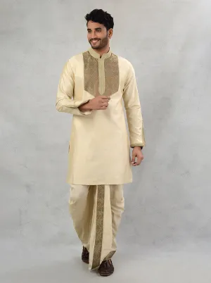 Beige Kurta with Dhoti | TULA