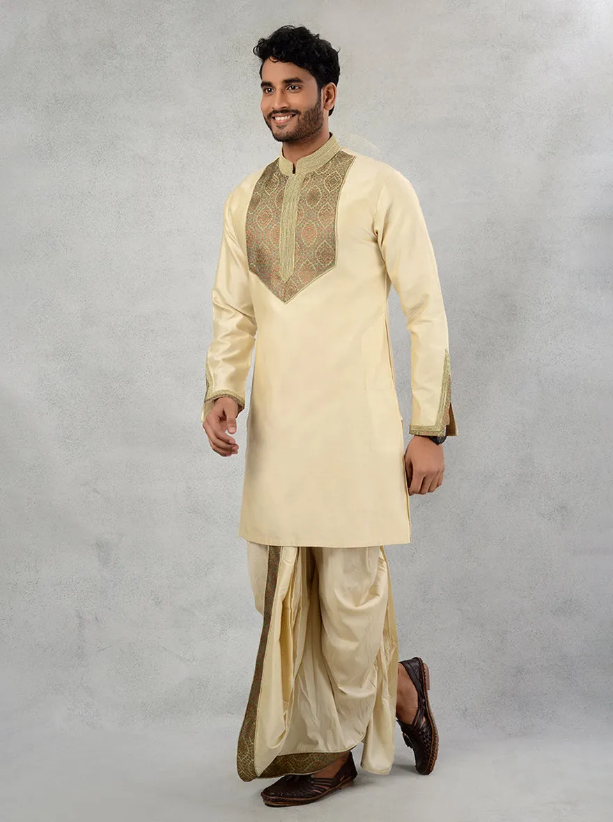 Beige Kurta with Dhoti | TULA