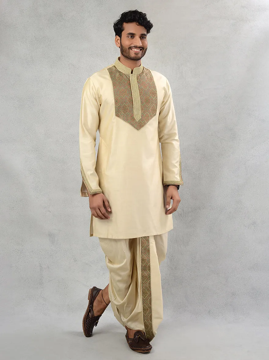 Beige Kurta with Dhoti | TULA