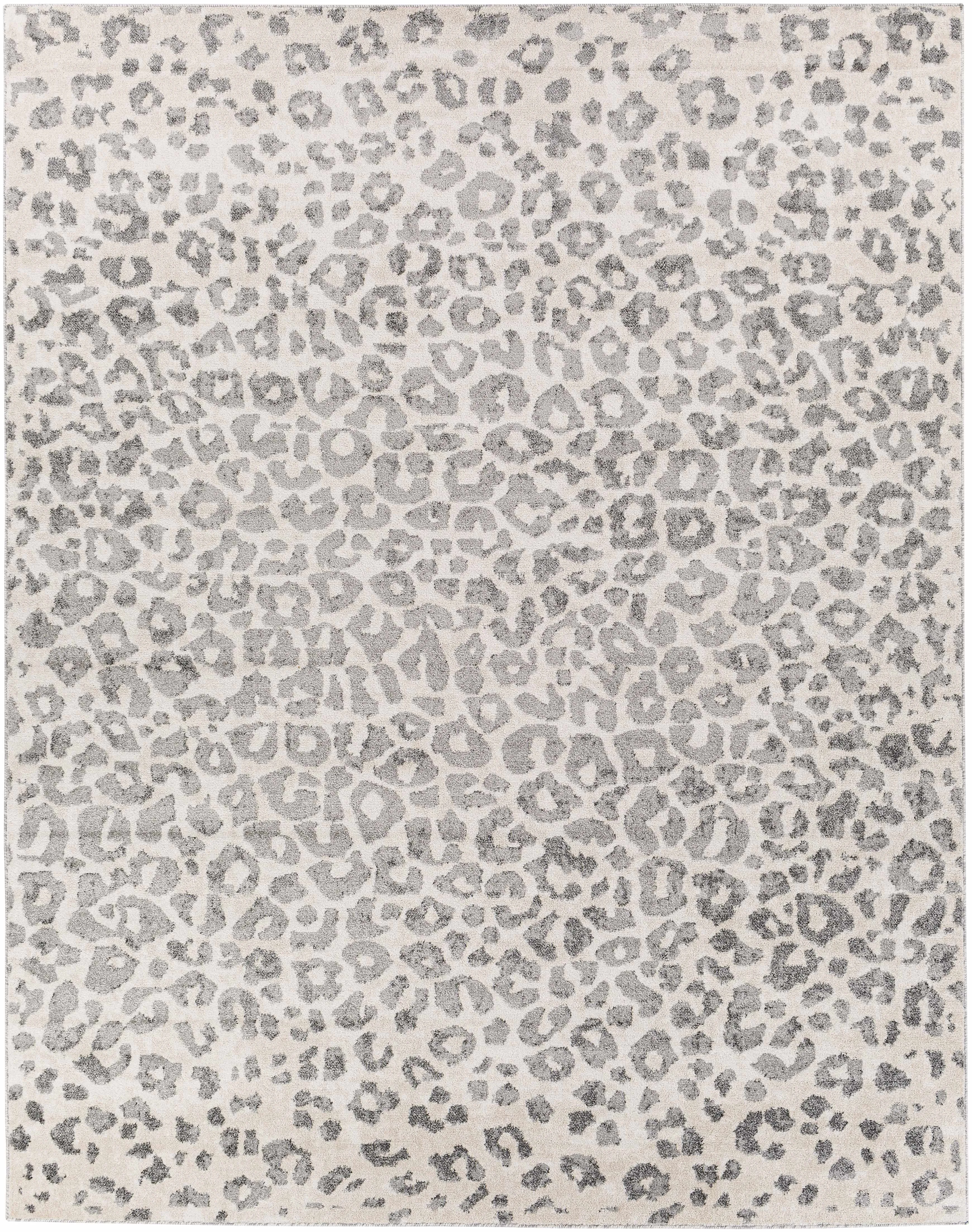 Beige Liversedge Leopard Print Area Rug