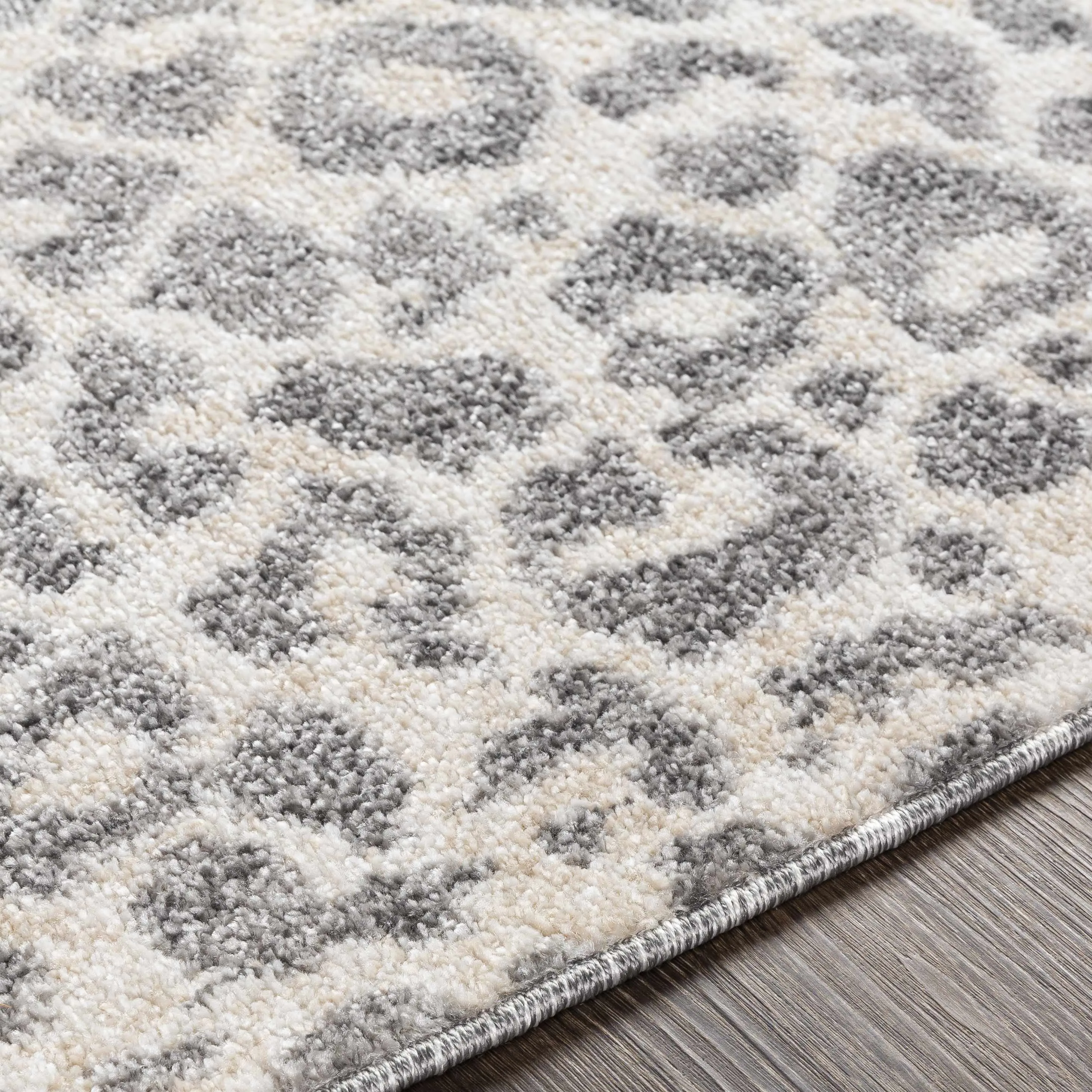 Beige Liversedge Leopard Print Area Rug