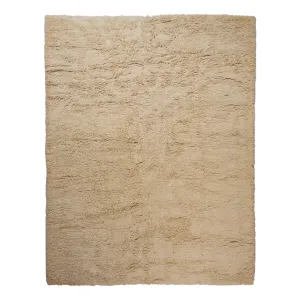 Beige Modern Wool Rug - 12' x 16'