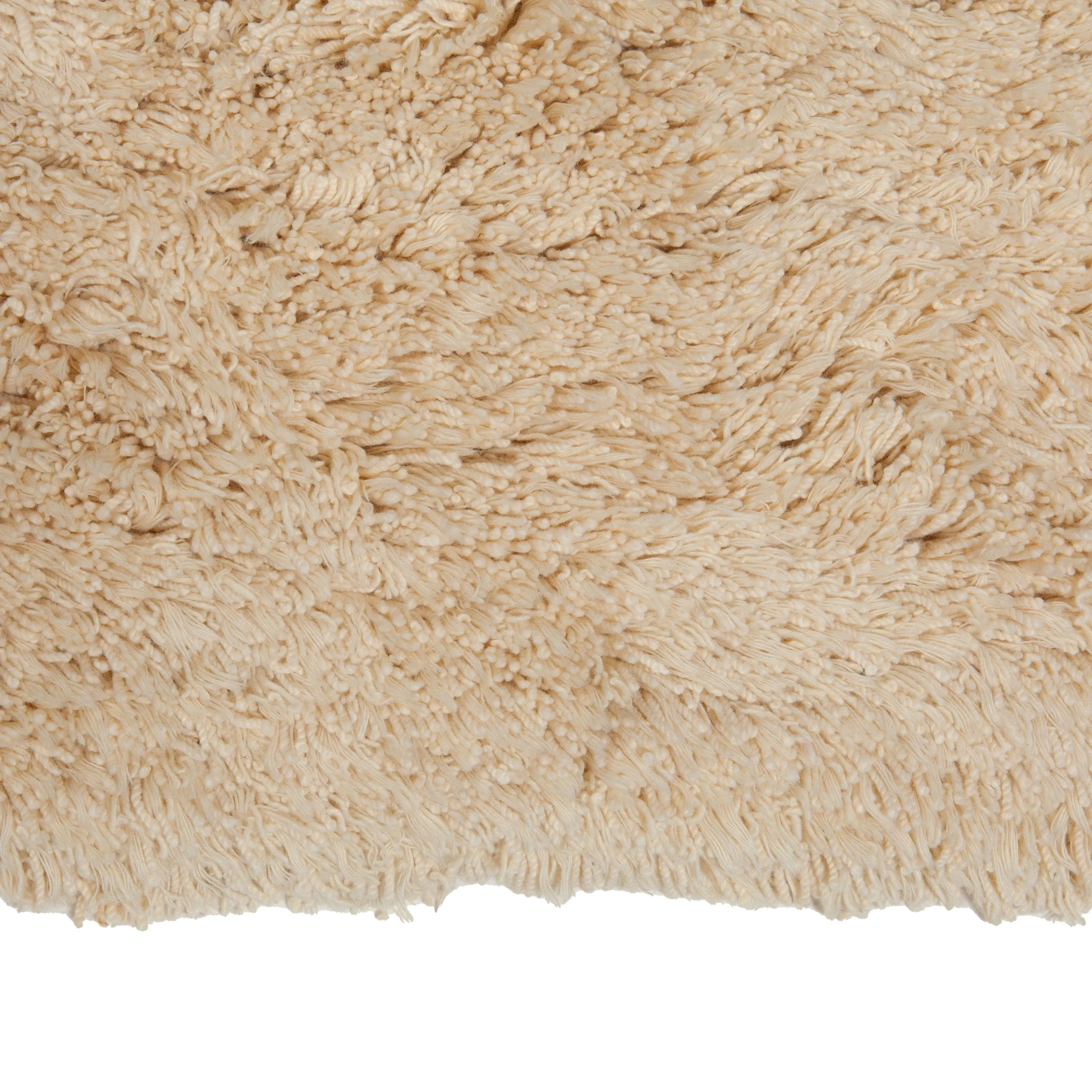 Beige Modern Wool Rug - 12' x 16'