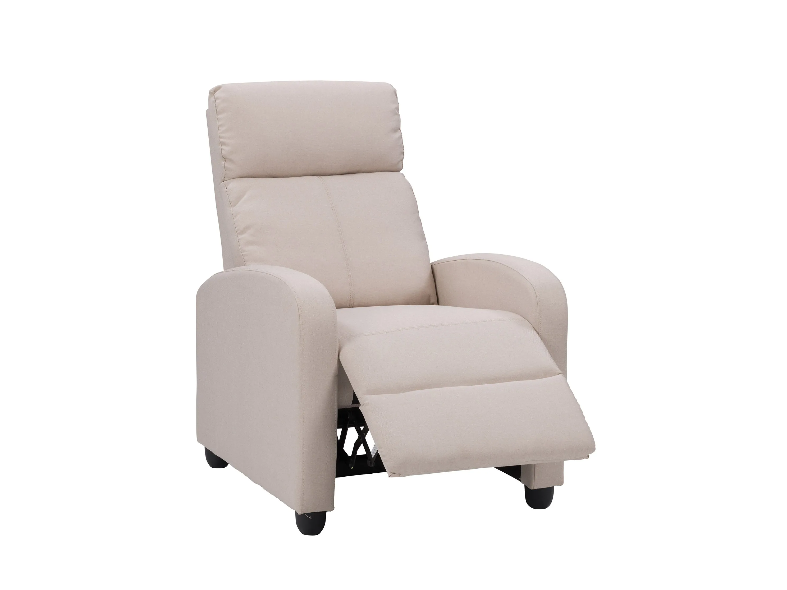 Beige Push Back Recliner