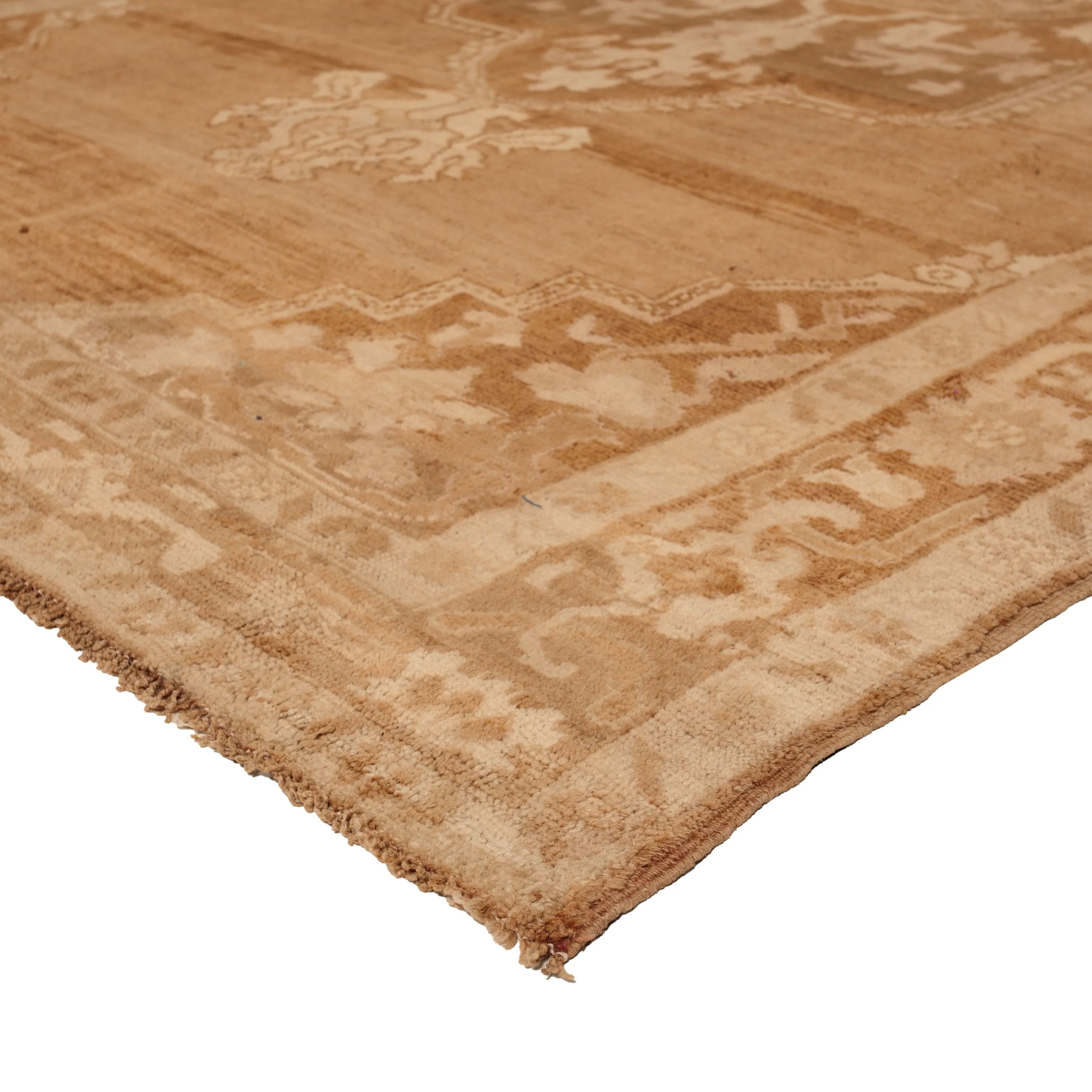 Beige Traditional Wool Rug - 6'1" x 12'3"