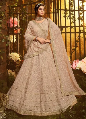 Beige Wedding Lehenga Choli