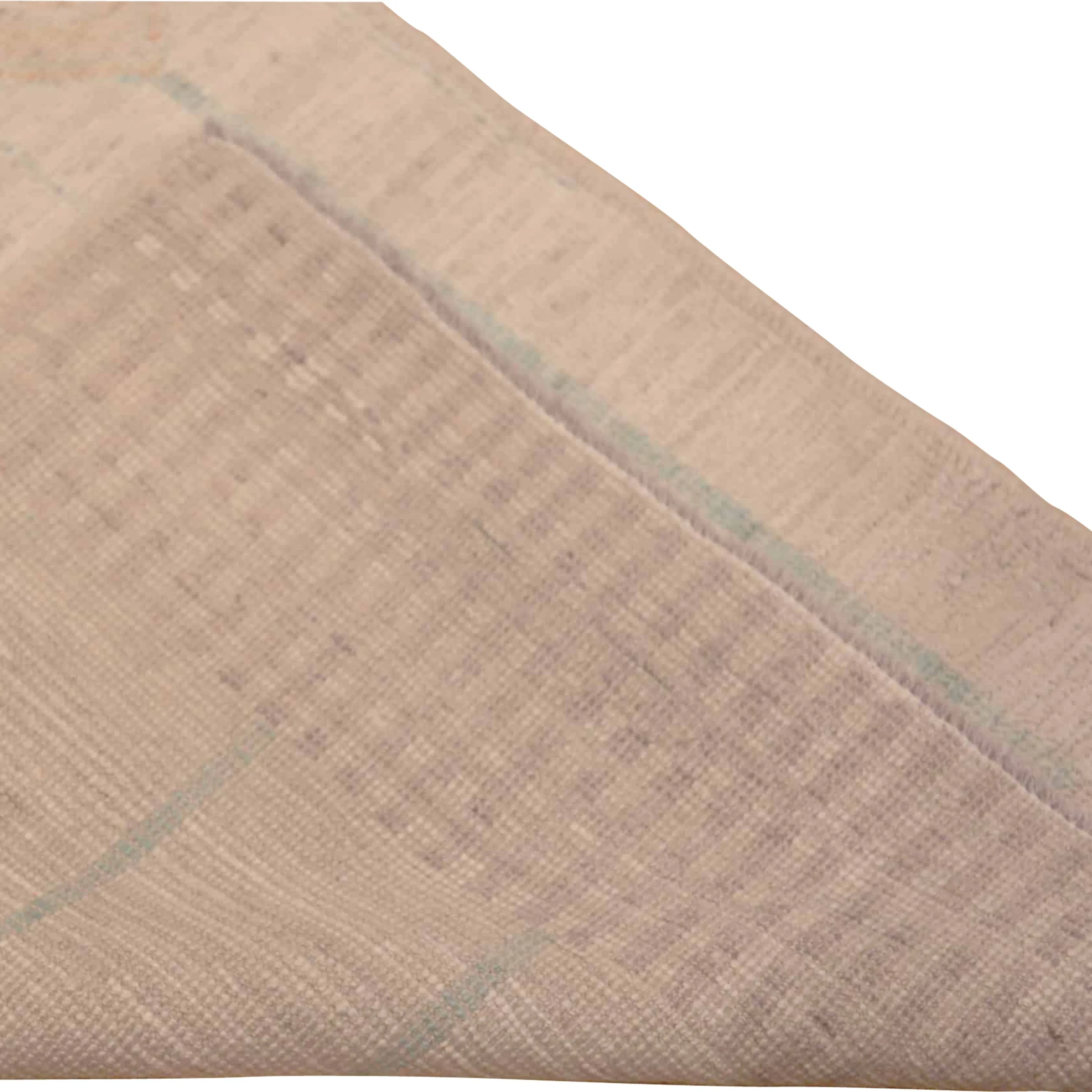 Beige Zameen Modern Wool Runner - 3' x 9'7"