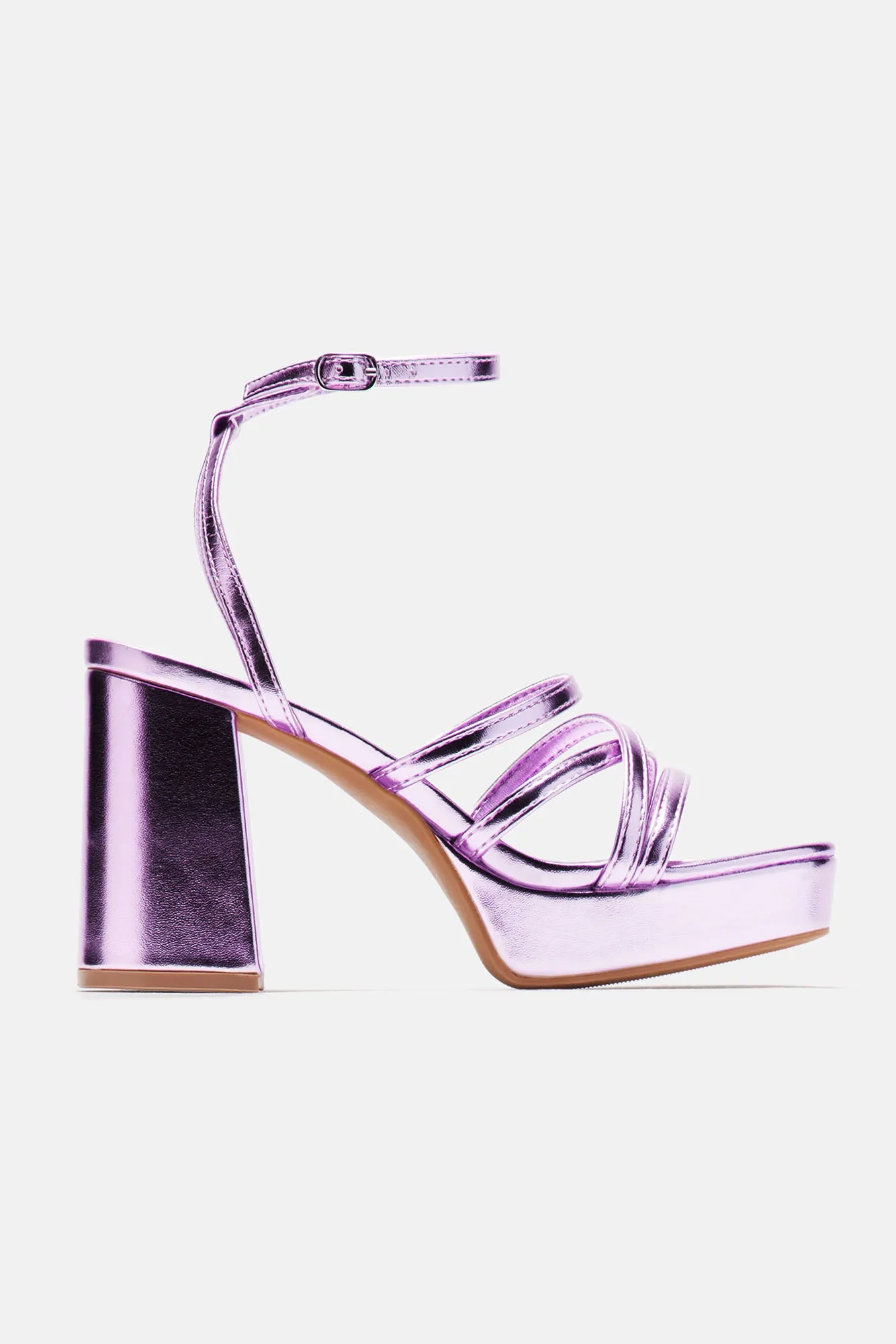 Being Pretty Platform Heeled Sandals - Lavender