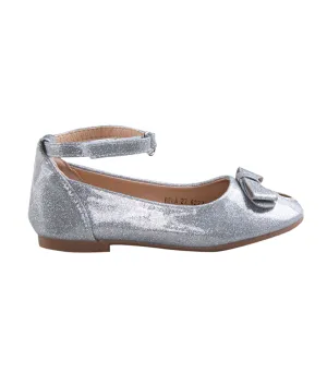 Bela Flats for Girls - Silver