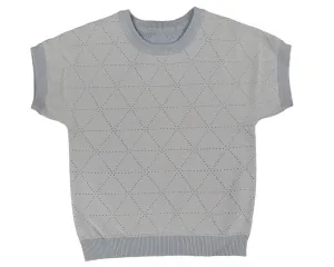 Belati Light Blue Diamond Knit