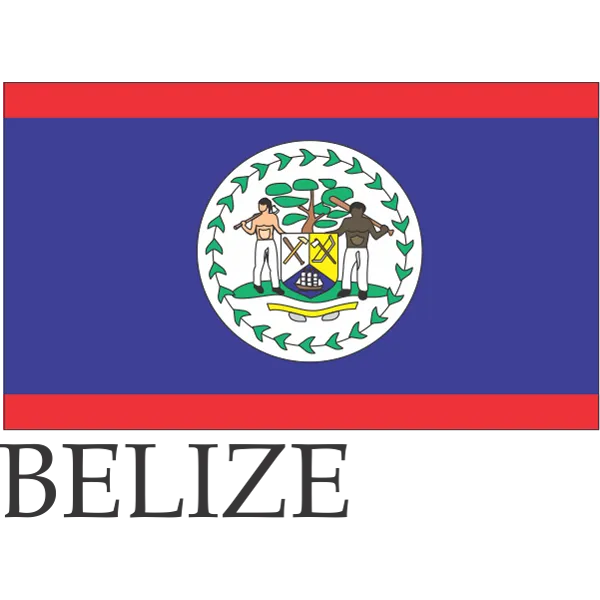 Belize Embroidered Flag Badge